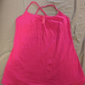 Lululemon Pink Tank Top with built in bra